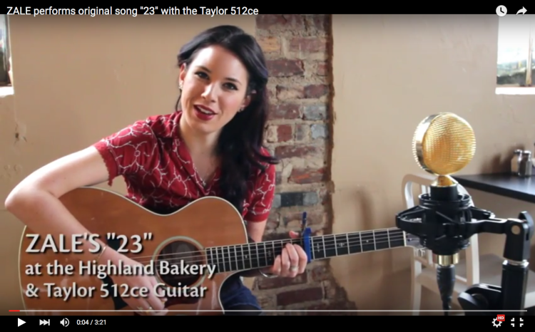 ZALE performs original song "23" with the Taylor 512ce